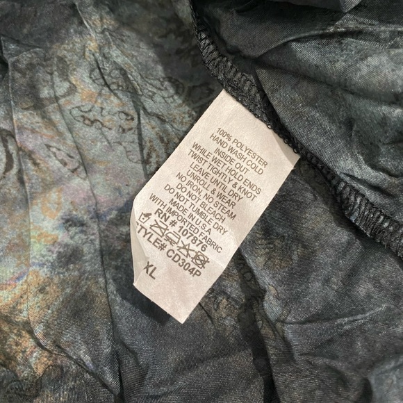 Comfy USA — Lori Jumper Dress Nicolas Print XL Lagenlook Art to Wear - Picture 11 of 11